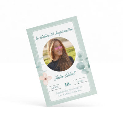 Indbydelse til konfirmation - Design 11