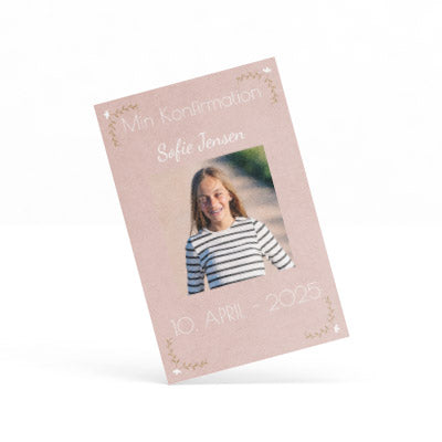 Indbydelse til konfirmation - Design 8