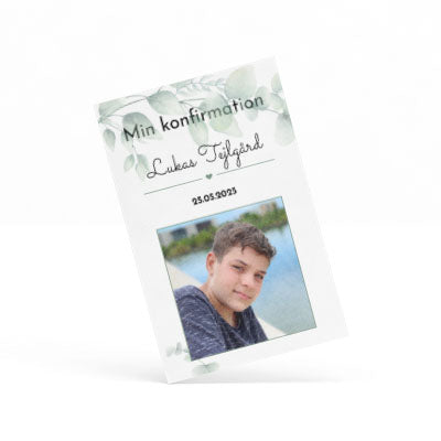 Indbydelse til konfirmation - Design 2