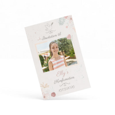 Indbydelse til konfirmation - Design 12