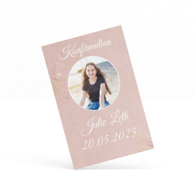 Indbydelse til konfirmation - Design 3