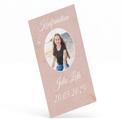 Indbydelse til konfirmation - Design 3