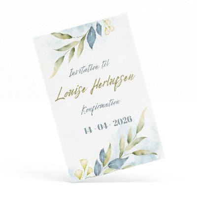 Indbydelse til konfirmation - Design 13