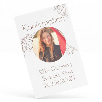 Indbydelse til konfirmation - Design 6