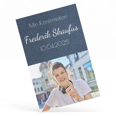 Indbydelse til konfirmation - Design 1