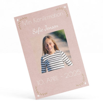 Indbydelse til konfirmation - Design 8