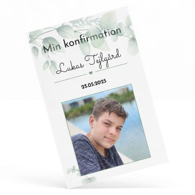 Indbydelse til konfirmation - Design 2
