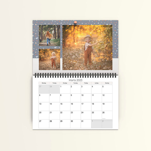 Klippe inspireret Kalender - Dobbeltsidet