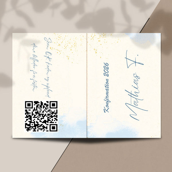 Bordkort - Konfirmation Design 4