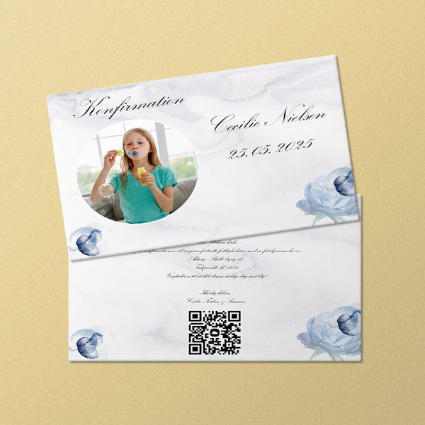 Indbydelse til konfirmation - Design 7