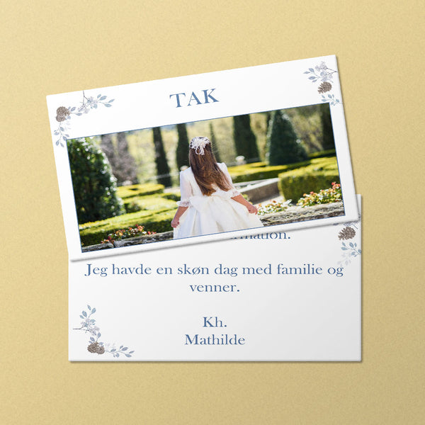 Indbydelse til konfirmation - Design 9