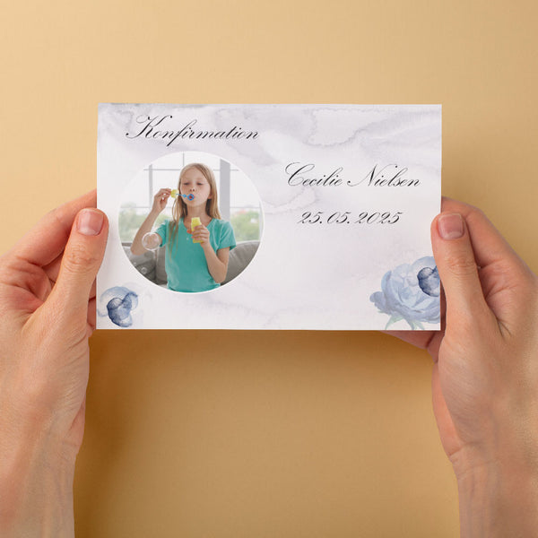 Indbydelse til konfirmation - Design 7