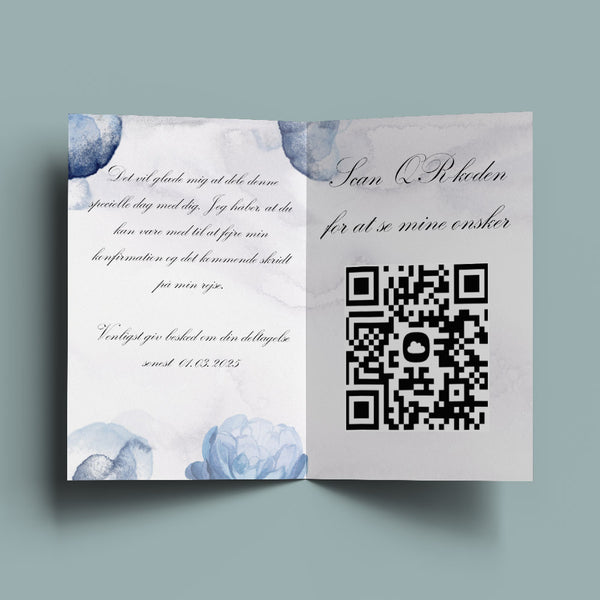 Indbydelse til konfirmation - Design 7