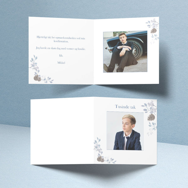 Indbydelse til konfirmation - Design 9