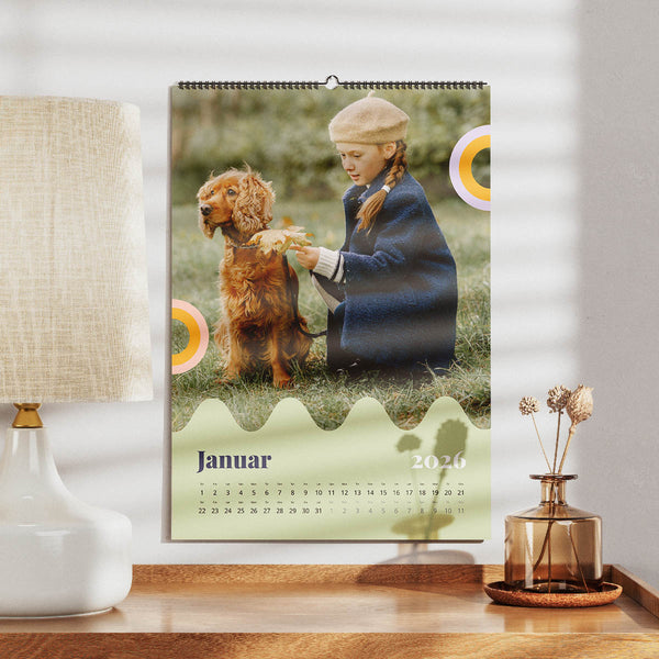 Farveglad Kalender - Smal Design