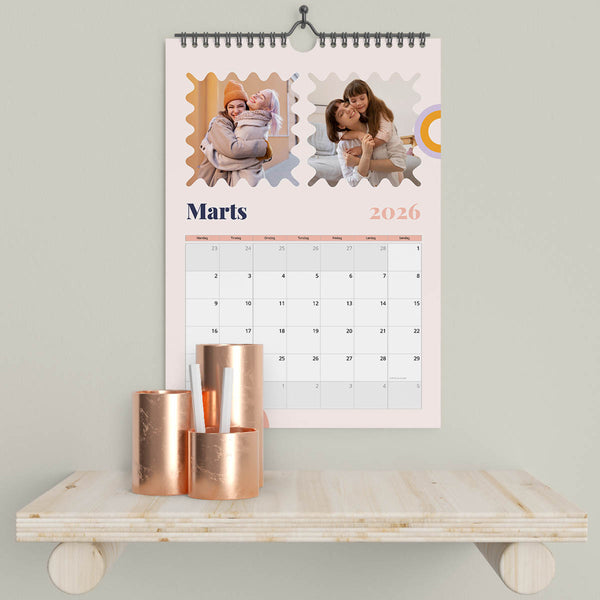 Farveglad Kalender - Standard Design