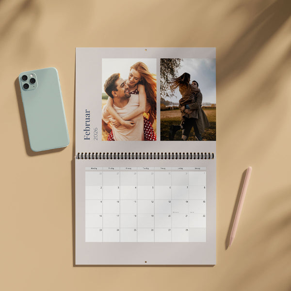Elegant Kalender - Dobbeltsidet
