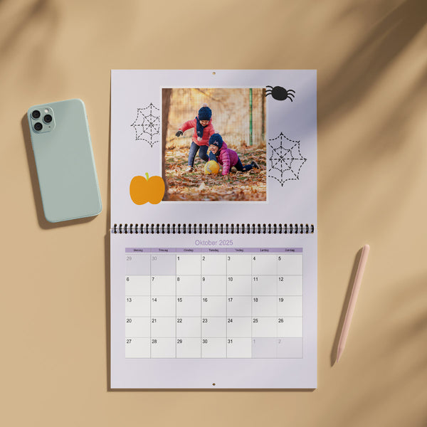 Sæson inspireret Kalender - Dobbeltsidet