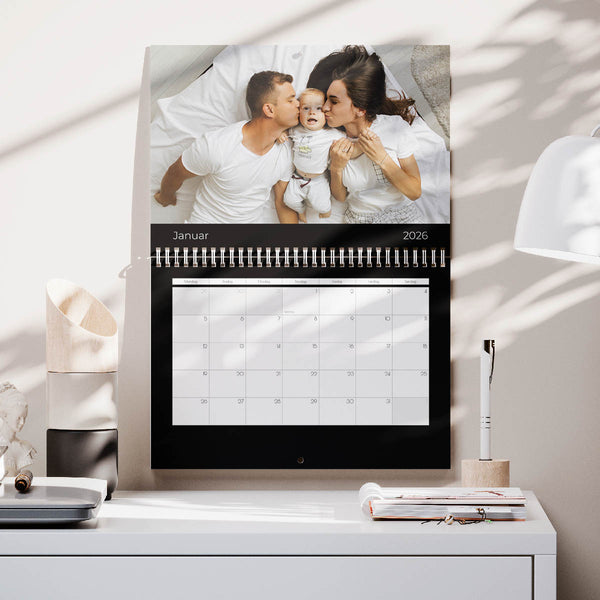 Grundlæggende Kalender - Sort - Dobbeltsidet