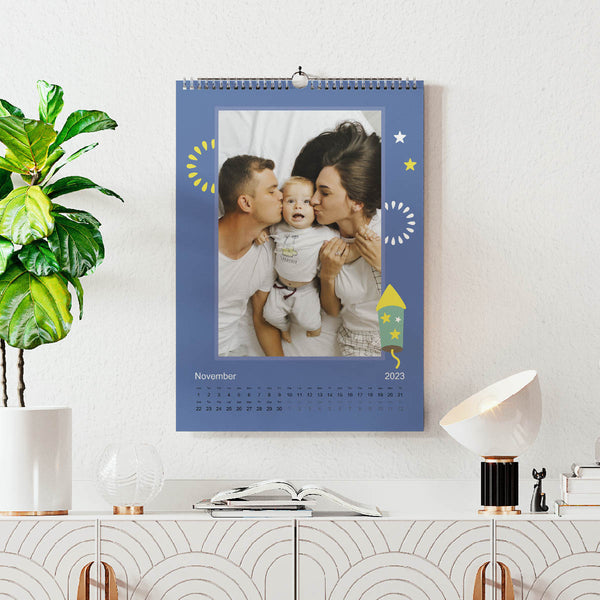 Sæson inspireret Kalender - Smal design
