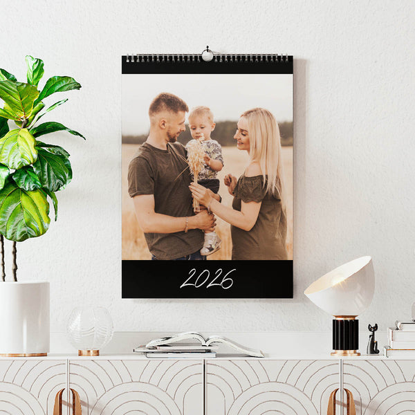 Grundlæggende Kalender - Sort - Smal Design