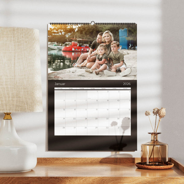 Grundlæggende Kalender - Sort - Standard Design