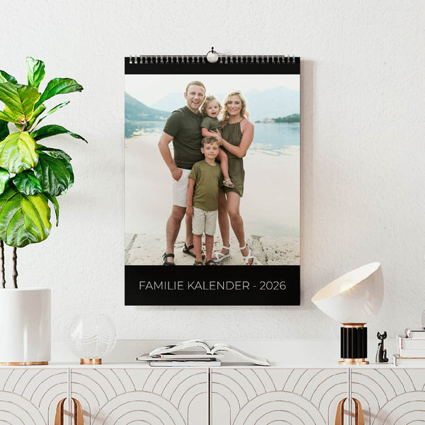 Grundlæggende Kalender - Sort - Standard Design