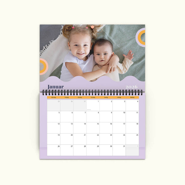 Farveglad Kalender - Dobbeltsidet