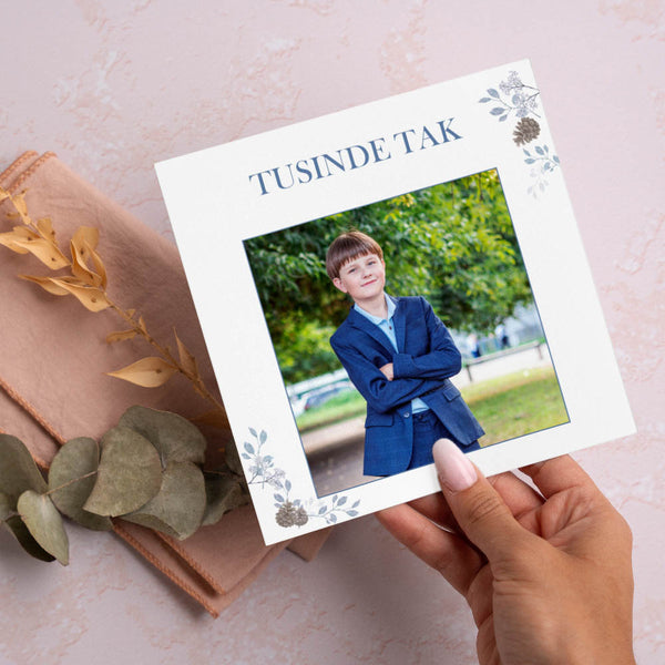 Takkekort til konfirmation - Design 6