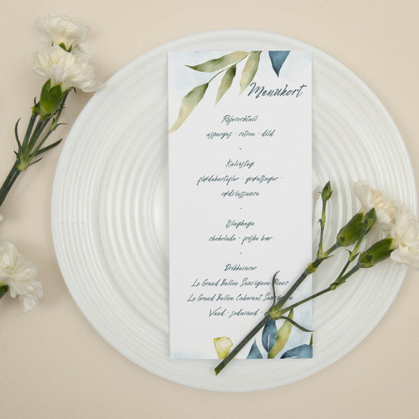 Menukort til konfirmation - Design 13