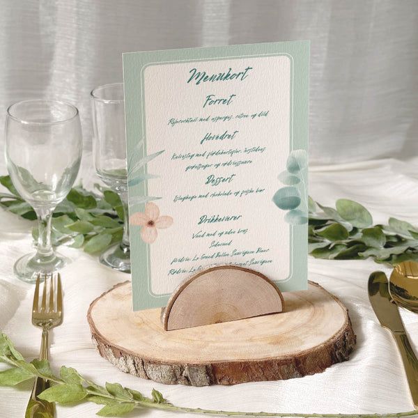 Menukort til konfirmation - Design 11