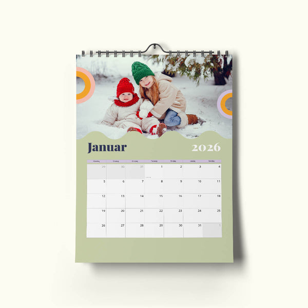 Farveglad Kalender - Standard Design