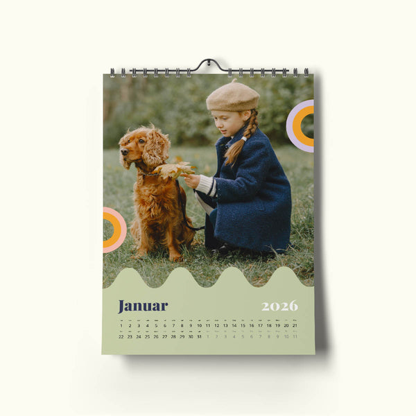 Farveglad Kalender - Smal Design