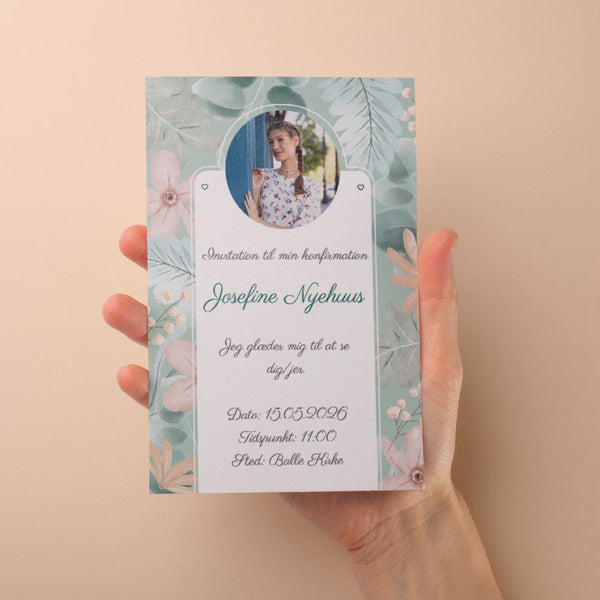 Indbydelse til konfirmation - Design 10