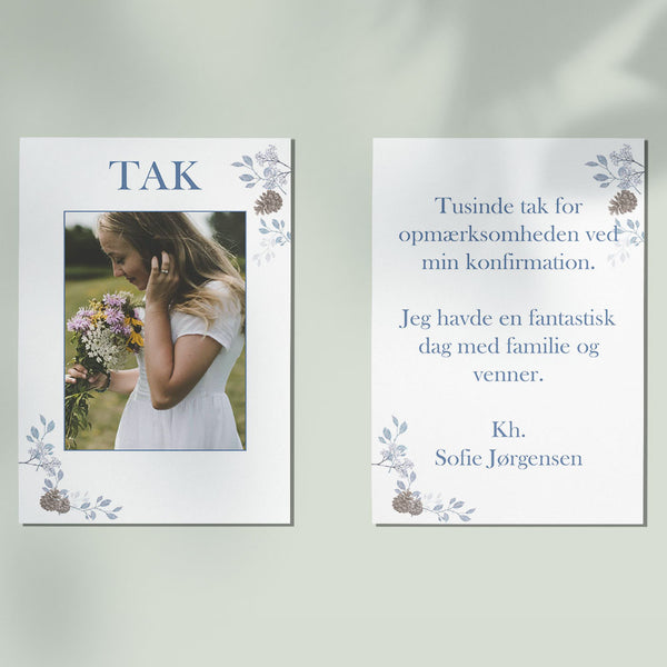 Indbydelse til konfirmation - Design 9