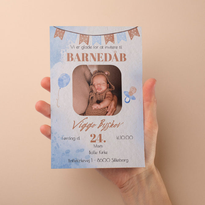 Barnedåbsindbydelser fra dinfotobog.dk