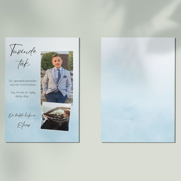 Takkekort til konfirmation - Design 8