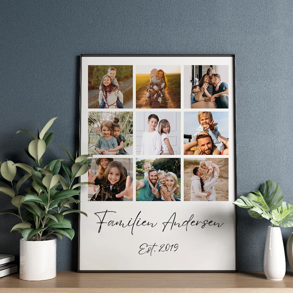 Collage Prints - 9 Billeder - Med tekst