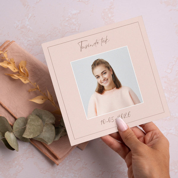 Takkekort til konfirmation - Design 9