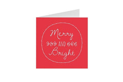 Merry And Bright Square Card 