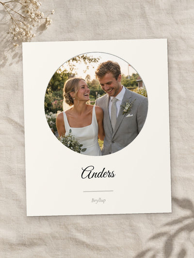 Instaprint 12x15 cm – design Cirkel på creme
